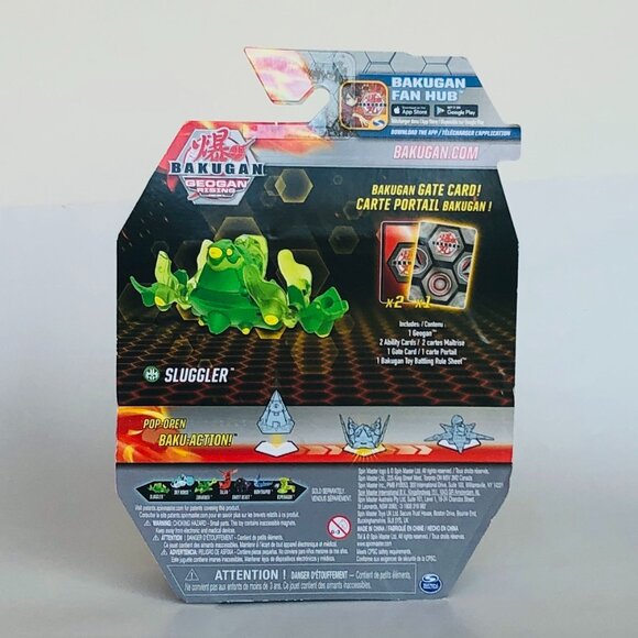 Bakugan Geogan Rising Sluggler w/Trading cards New in Box For Age 6+ - Picture 10 of 11